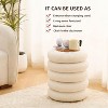 KTMBDW Round Storage Ottoman with Flip-Top Tray, Makeup Chair for Home Decor, Upholstered Footrest for Living Room & Bedroom - 4 of 4