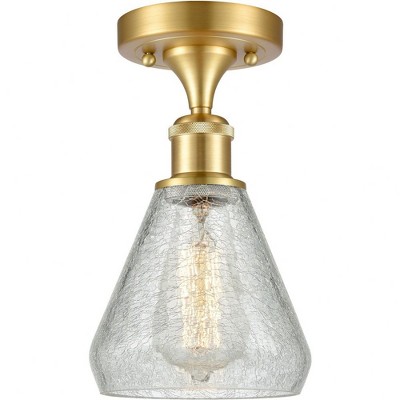 Innovations Lighting 1 - Light Semi-Flush Mount in  Satin Gold