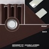 Deconovo 100 Percent Blackout Double Layers Lined Curtain (2 Panel) - 4 of 4