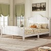 Okak Full/Queen Vintage Platform Beds with Headboard & Support Slats,Solid Wood Bed Frame for Primary Bedroom,No Spring Box Needed - 2 of 4