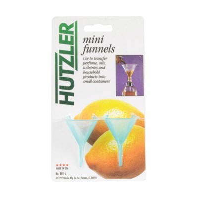 Hutzler 801 Mini Funnels, Plastic