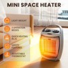 R.W.FLAME Portable Electric Space Heater, Small Ceramic Heater Fan with Thermostat, Overheat Protection,Fast Heating for Home/Office - 2 of 4