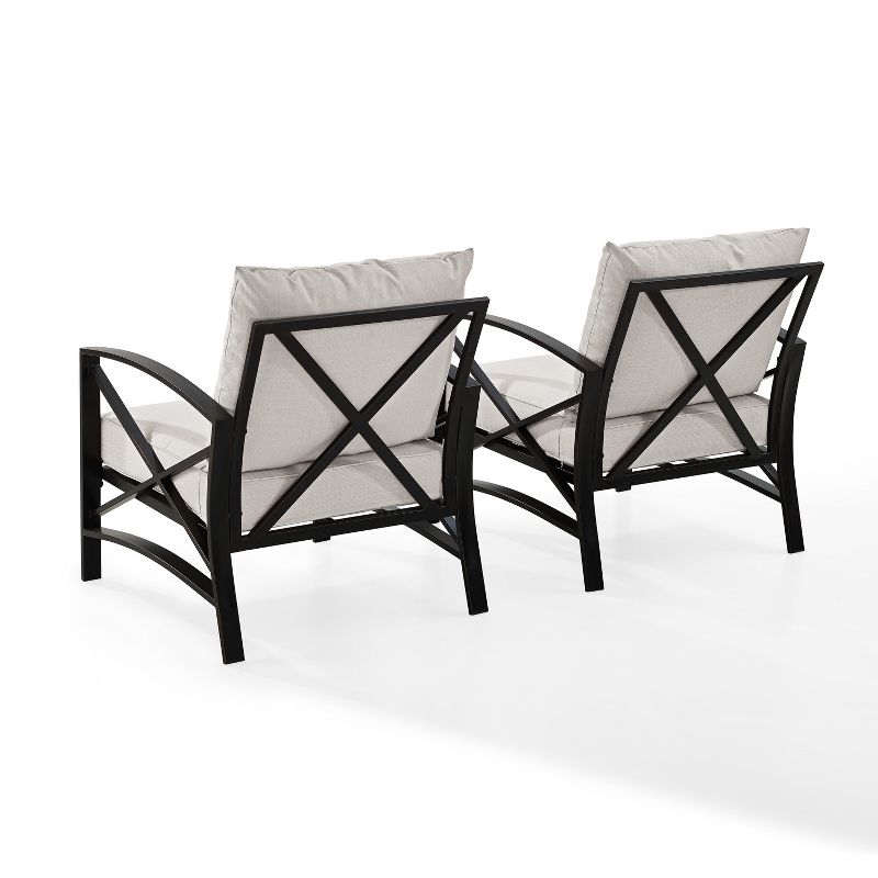 Crosley 2pc Kaplan Outdoor Patio Chair Set, 4 of 9