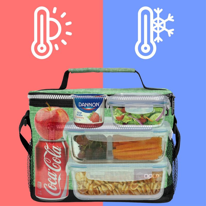 OPUX Insulated Lunch Box Men Women, Leakproof Soft Cooler Bag Work School Beach, Pail Tote Adult Kids Boys Girls, 2 of 8