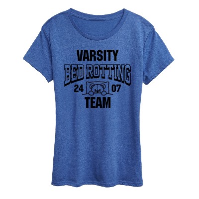 Women's - Instant Message - Varsity Bed Rotting Team Short Sleeve Graphic T-Shirt