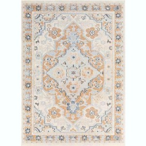 Livabliss Pisa 5'x7' Rectangle Woven Indoor Area Rugs Burnt Orange - 1 of 4