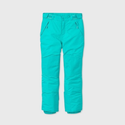 girls blue snow pants