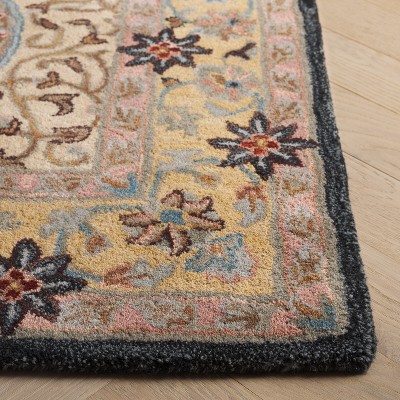 Handmade Black Wool Tufted 8' x 10' Area Rug