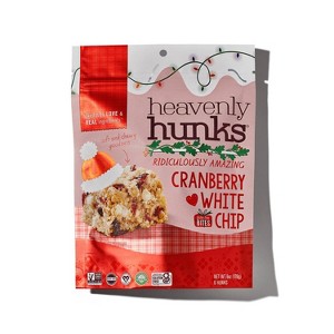 Heavenly Hunks Holiday Cranberry White Chip Cookie Bites - 6oz - 1 of 4