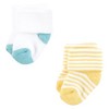 Hudson Baby Infant Boy Cotton Rich Newborn and Terry Socks, Sunshine And Clouds - 4 of 4