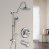 ONWITH Shower Head with Handheld Shower System with 8" Rain Shower Head with Tub Spout - 3 of 4