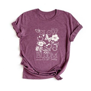 S.W.Smiley Gather, Grow, Glow - Women's Short Sleeve Graphic T-Shirt - 1 of 4