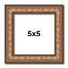 PosterPalooza | Square Slim Profile Gold Picture Frame - UV Acrylic, Foam Board Backing, Hanging Hardware - 2 of 4