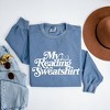 Simply Sage Market Women's Garment Dyed  Graphic Sweatshirt My Reading Sweatshirt - 3 of 3