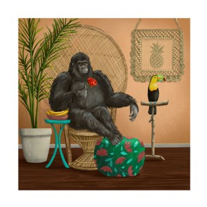 Christine Rotolo 'Animals of Leisure 2' Canvas Art - 1 of 4