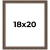 PosterPalooza | Elegant Brown Picture Frame - UV Acrylic, Foam Board Backing, Hanging Hardware - 2 of 4