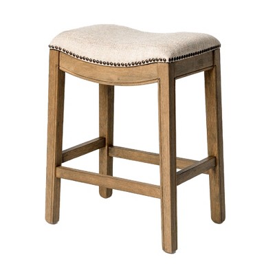 Maven Lane Adrien Backless Saddle Kitchen Stool