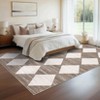 Washable Area Rugs Modern Geometric Accent Carpet - 2 of 4