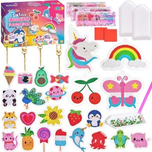 24Pcs Diamond Art Kits, Diamond Painting Kits, Arts and Crafts for Kids Ages 6-12, Gem Art As Gifts Ideas for Girls and Boys - 1 of 4