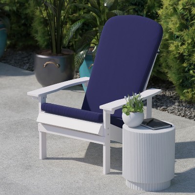 Set of 2 Blue High Back Adirondack Chair Cushions