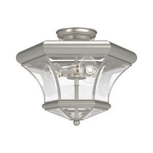 Livex Lighting Monterey 3 - Light Flush Mount in  Brushed Nickel - 1 of 4