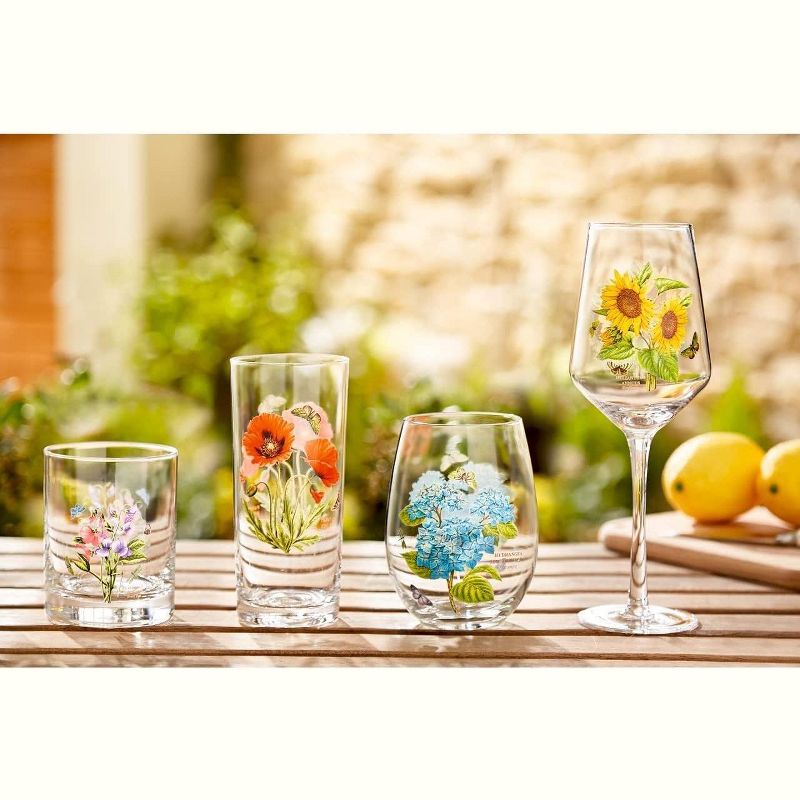 Portmeirion Botanic Garden Highball Drinking Glasses, Set of 4, Assorted, 5 of 7