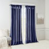 PAGED Faux Silk Blackout Curtains for Bedroom,Window Curtain Panel with Twisted Tab Top,Lined,Curtains for Living Room,Machine Washable - 2 of 4
