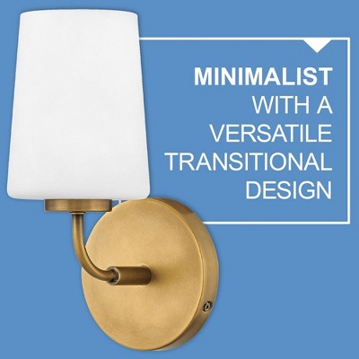 Heritage Brass 4-Light Vanity with Etched Opal Shades