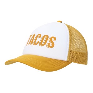 Tacos White & Mustard Foam Trucker Hat - 1 of 4