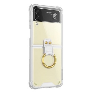SaharaCase Hybrid-Flex Hard Shell with Ring Case for Samsung Galaxy Z Flip4 Clear (CP00294) - 1 of 4