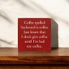 Slickblue Funny Sister Quote Wood Sign – Rustic Knotty Pine Wall or Shelf Decor, 7x7 Inches, Color Options - 2 of 3