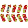 Dr. Seuss GRINCH Santa Christmas Naughty or Nice Low Cut Ankle Socks 5 Pack Multicoloured - 2 of 4