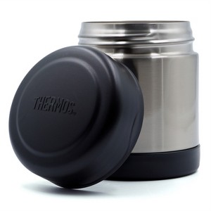 Thermos 10 oz. Vacuum Insulated Stainless Steel Food Jar - Black/Stainless Steel - 1 of 1