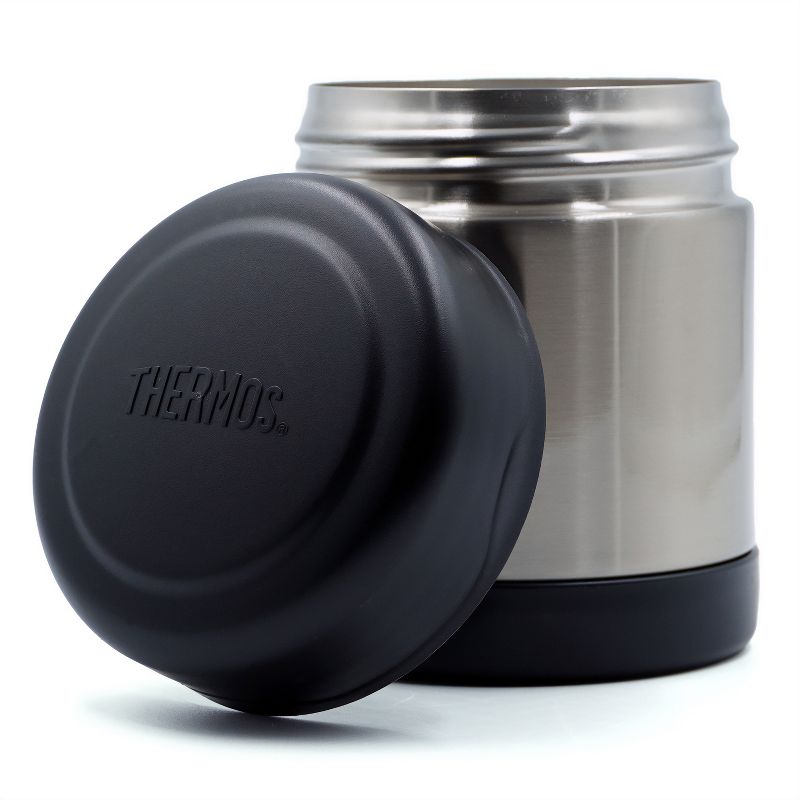 Thermos 10 oz. Vacuum Insulated Stainless Steel Food Jar - Black/Stainless Steel, 1 of 2
