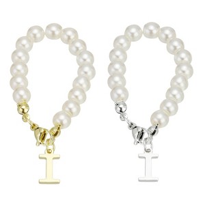 Unique Bargains Identification Handle Letter Charm Accessories Gold & Silver Tone 2 Pcs - 1 of 4