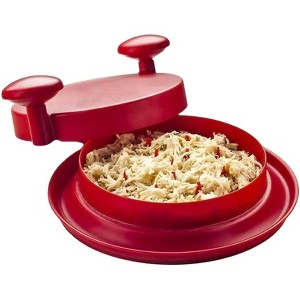 Attop Meat slicer, chicken slicer, meat slicer tool, meat slicer with handle and non-slip base, replacement meat slicer, red all-in-one - 1 of 4