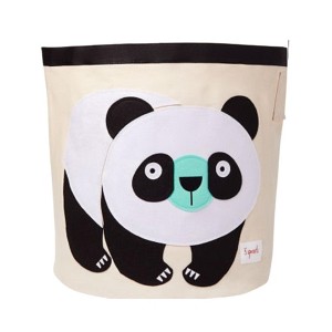 3 Sprouts Kids Storage Basket - Panda - 1 of 4