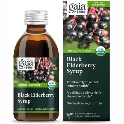 Gaia Herbs Black Elderberry Syrup Immune Support Elderberry  -  1 Count