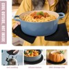 Itopfox 4 Pack Silicone Pot Holders & Hot Pads - Heat Resistant Non-Slip Mats for Kitchen Countertops, Trivets for Hot Dishes, Dishwasher Safe - 3 of 4