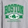 Men's - Instant Message - Boston Mass Clover Long Sleeve Graphic T-Shirt - 2 of 4