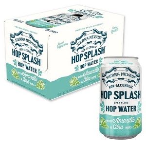Sierra Nevada Hop Splash Sparkling Hop Water Non-Alcoholic - 6pk/12 fl oz Can - 1 of 4