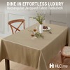 HLC.ME Lincoln Stripe Fabric Tablecloth, Advanced Water, Fade, Stain, and Wrinkle Resistance - 3 of 4