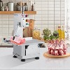 Stainless Steel Heavy Duty Countertop Meat Bandsaw with 2 Blades 0-0.71 Inch Cutting Thickness, 850W Frozen Meat Slicer for Frozen Beef, Pork, Fish - 2 of 4