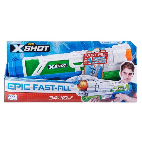 Zuru X Shot Water Warfare Fast Fill Water Blaster L Target