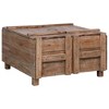 vidaXL Coffee Table 25.6 in.x25.6 in.x15 in. Solid Reclaimed Wood - 3 of 4