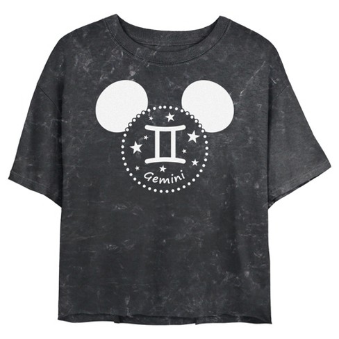 Junior's Women Mickey & Friends Gemini Mousey Silhouette T-Shirt - image 1 of 4