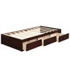 NicBex Twin Size Platform Bed Frame with 3 Drawers for Kids/Boys/Girls,Solid Wood Slats Support,Easy Assembly,Cherry/Oak/White - 4 of 4