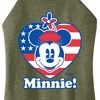 Women's - Disney - Minnie Flag Heart Graphic High Neck Tank - 2 of 4