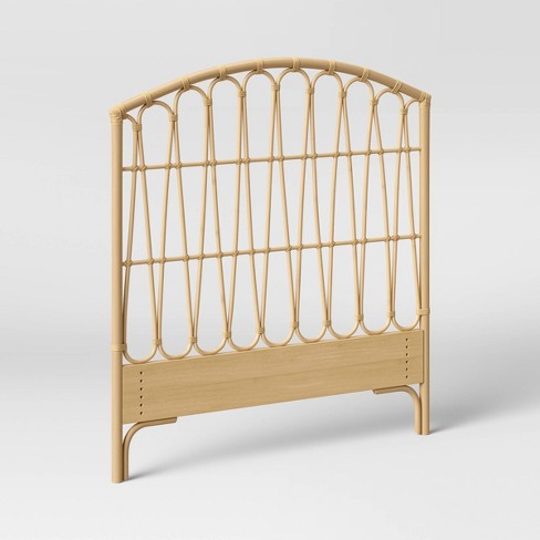 Twin wicker store headboard