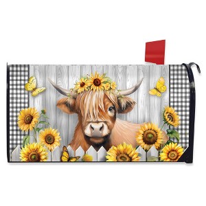 Briarwood Lane Summer Mailbox Cover  - Oversized - Highland Cow Large Oversized For Summer Mailbox Cover - 1 of 1